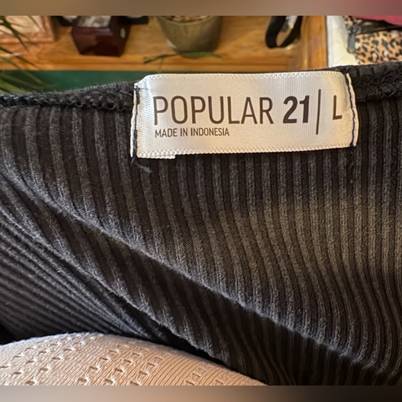 Popular Black Ribbed Midi Dress LBD - Picture 3 of 3